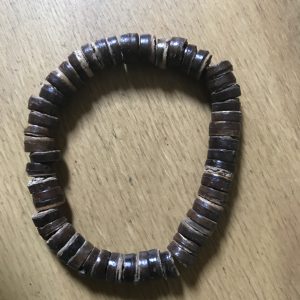 Bracelet en rondelles de bois