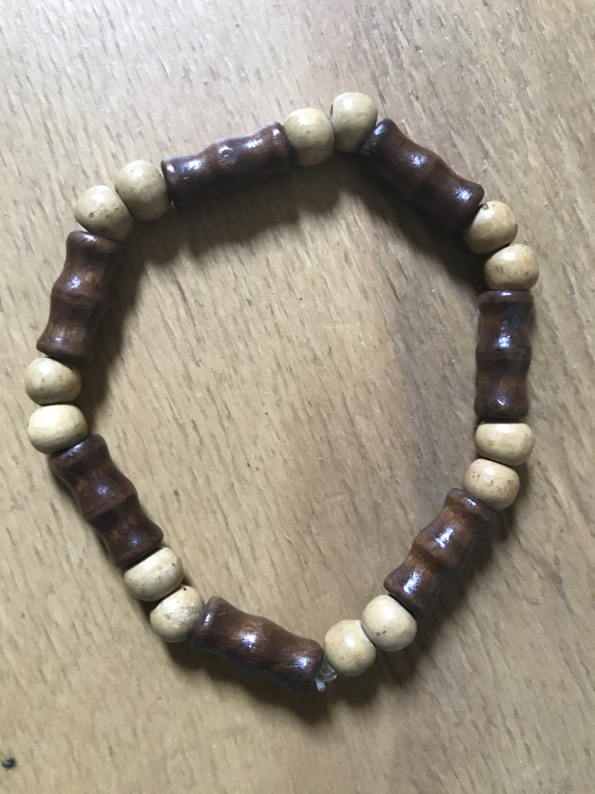 Bracelet bois bicolore