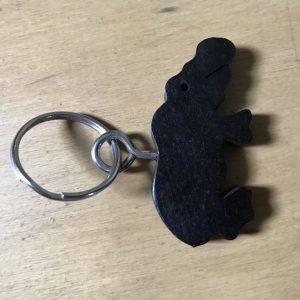 Porte-clés animaux en bois