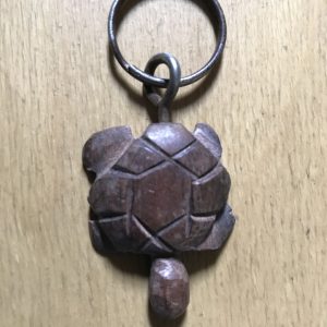 Porte-clés tortue en bois